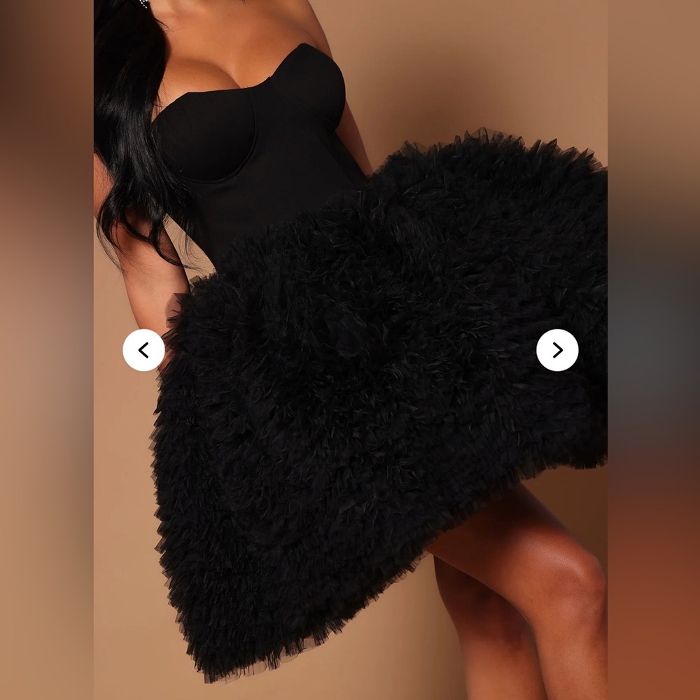 Elegant Ruffle Mini Dress - Picture 7 of 8